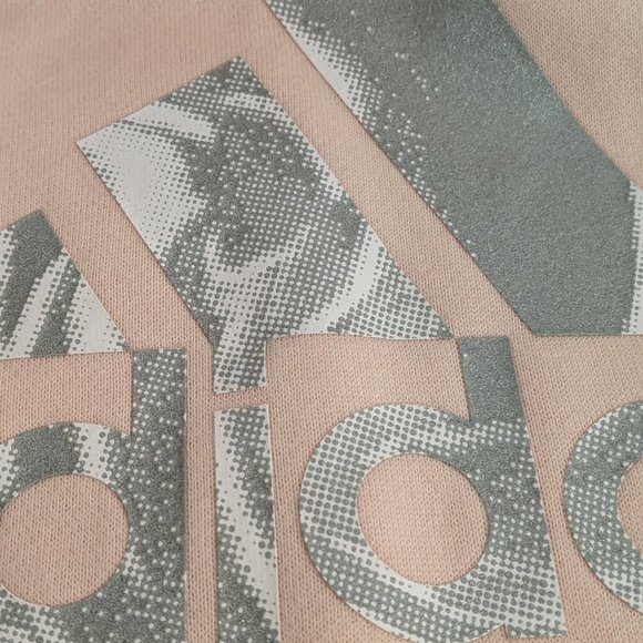 Adidas Pink Hoodie with Adidas logo in the front. Size S Loose fit - Picture 9 of 17